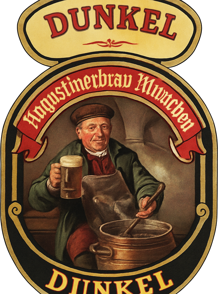 Etiket van Augustiner Dunkel