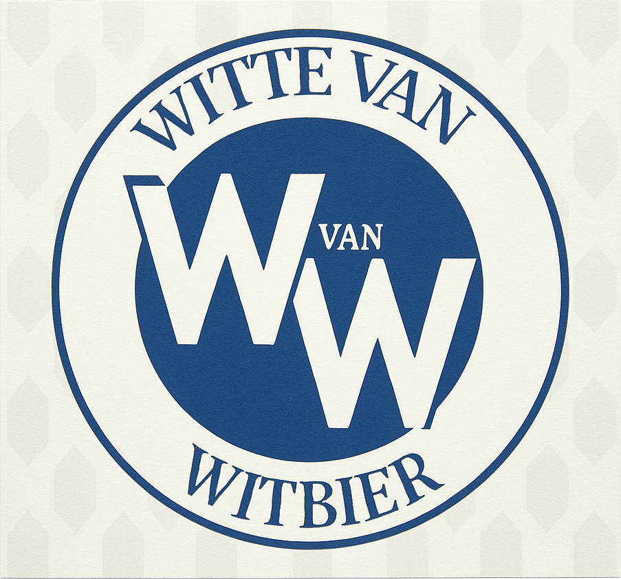 Etiket van De 2 Brouwheeren Witte van Wittem