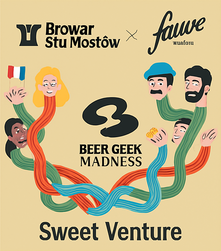 Etiket van Browar Stu Mostów Sweet Venture