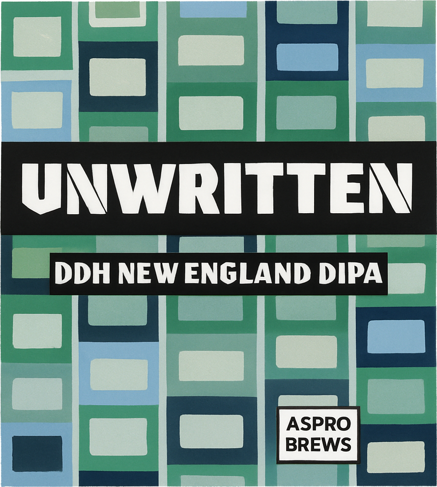 Etiket van Aspro Brews Unwritten