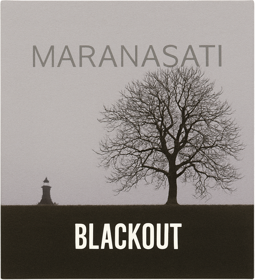 Etiket van Blackout Brewing Maranasati Cognac BA