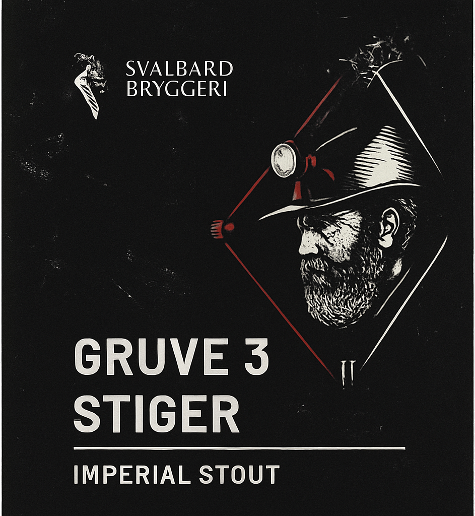 Etiket van Svalbard Bryggeri Gruve 3 Stiger