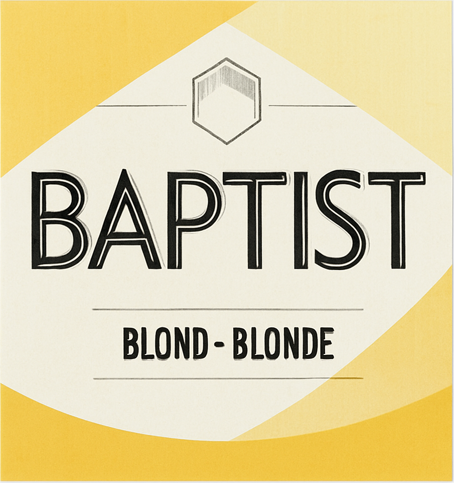Etiket van Baptist Blond