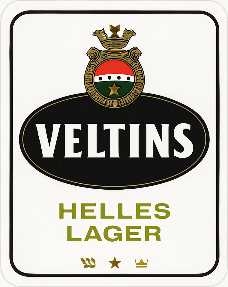 Etiket van Veltins Helles Lager