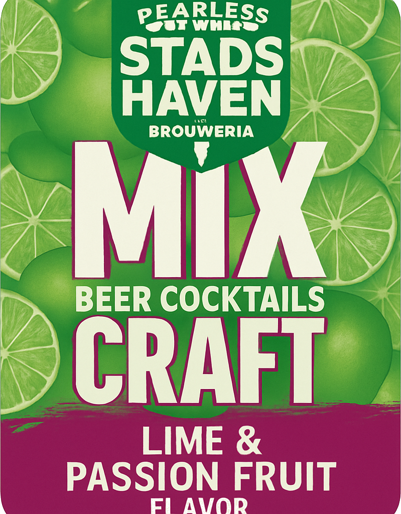 Etiket van Stadshaven MixCraft Lime & Passion Fruit