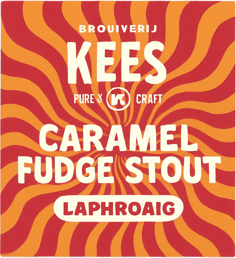 Etiket van Kees Caramel Fudge Stout BA Laphroaig