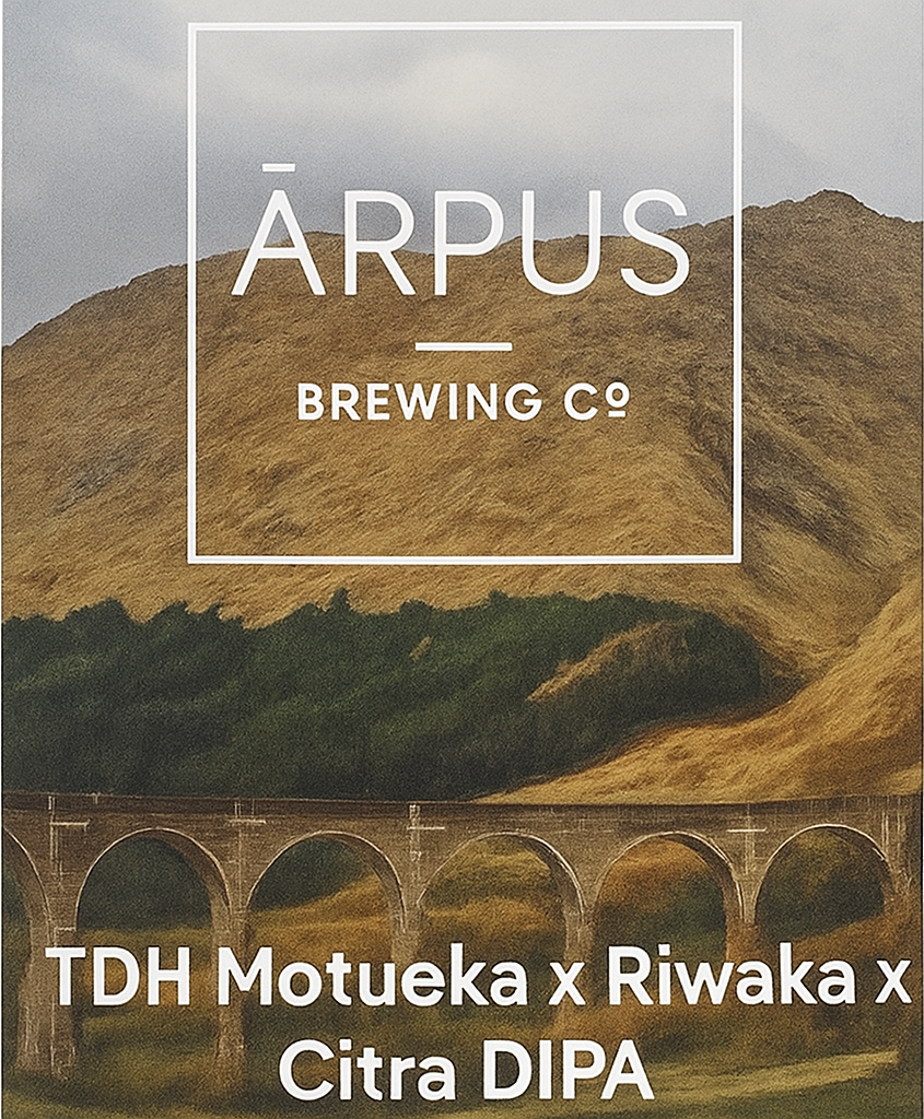 Etiket van Arpus TDH Motueka x Riwaka x Citra DIPA