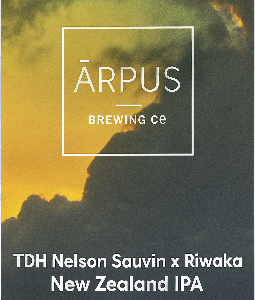 Etiket van Arpus TDH Nelson Sauvin x Riwaka New Zealand IPA
