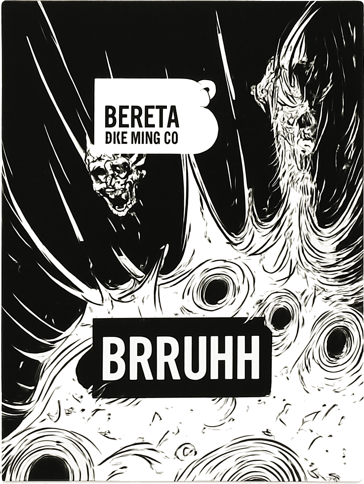 Etiket van Bereta Brruhh!