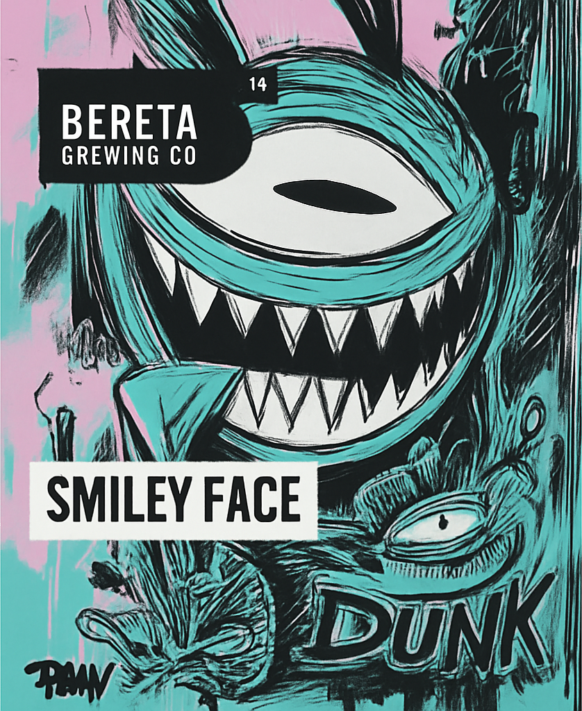 Etiket van Bereta Smiley Face
