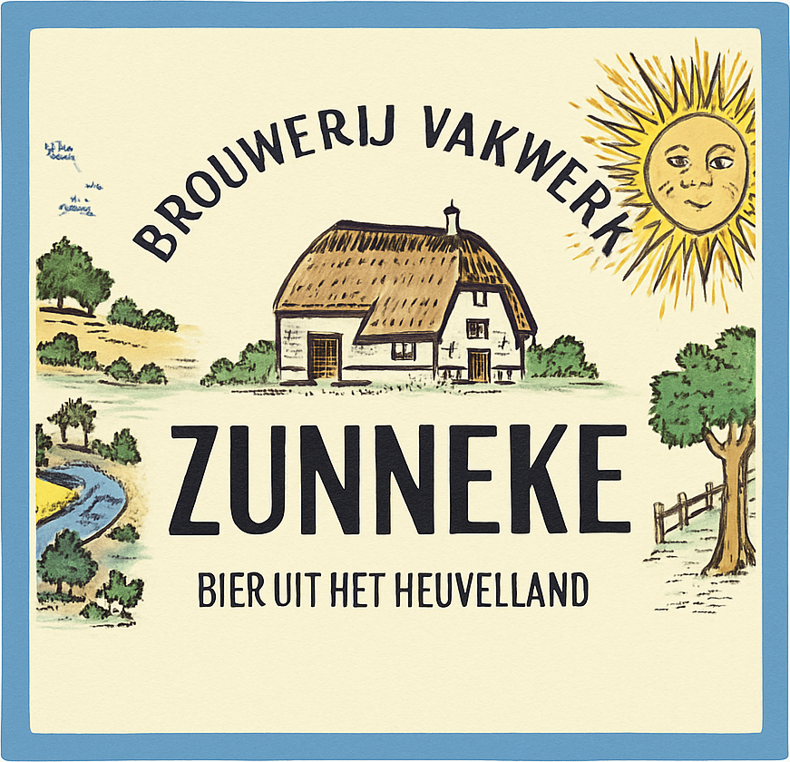 Etiket van Vakwerk Zunneke