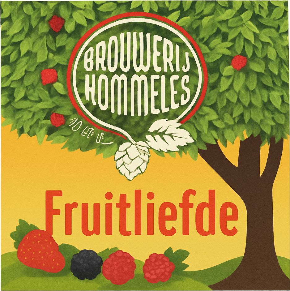 Etiket van Hommeles Fruitliefde