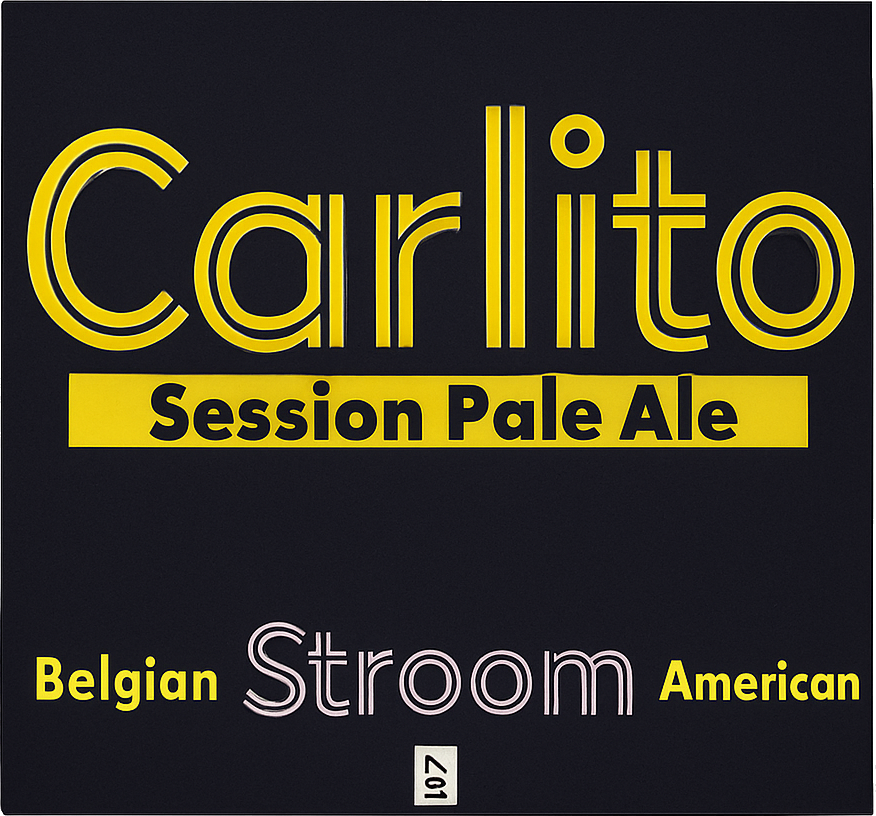 Etiket van Stroom Brouwers Carlito