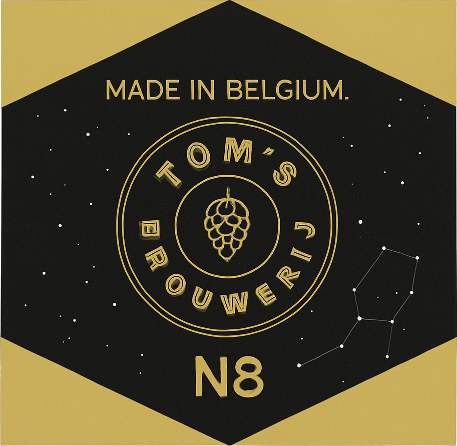 Etiket van Tom's Brouwerij N8