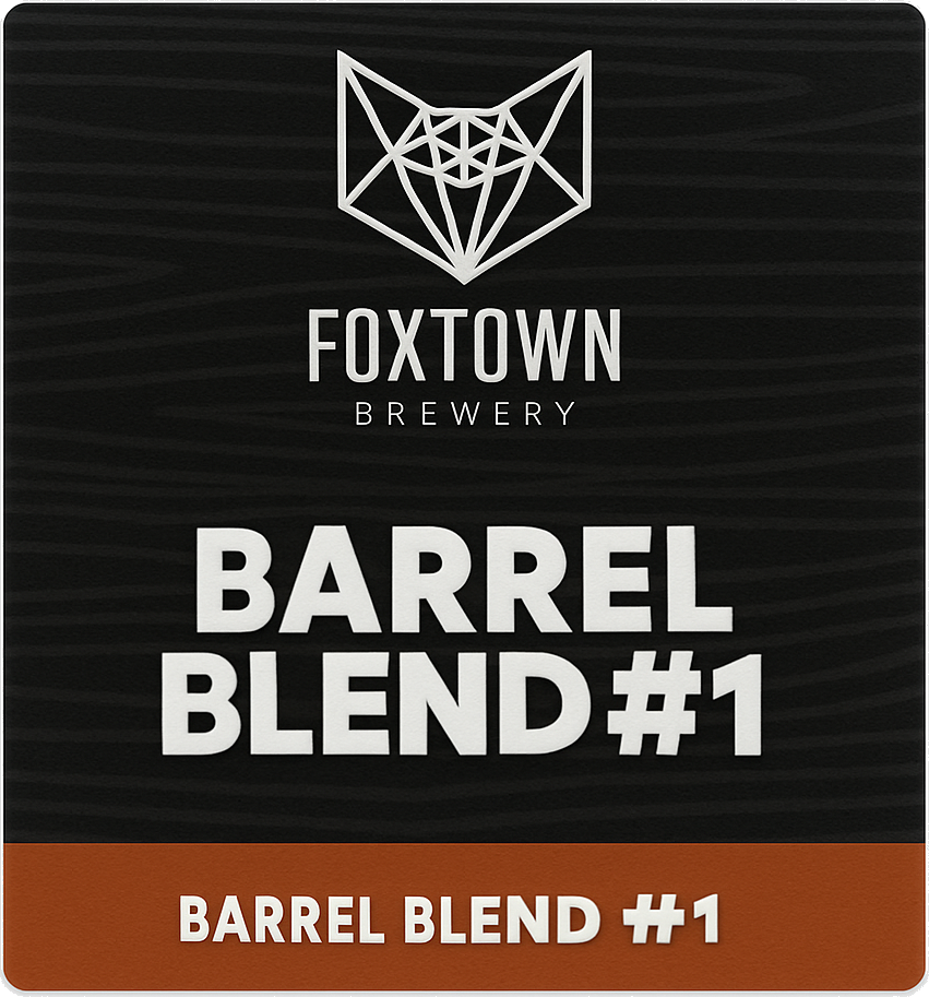 Etiket van Foxtown Barrel Blend #1