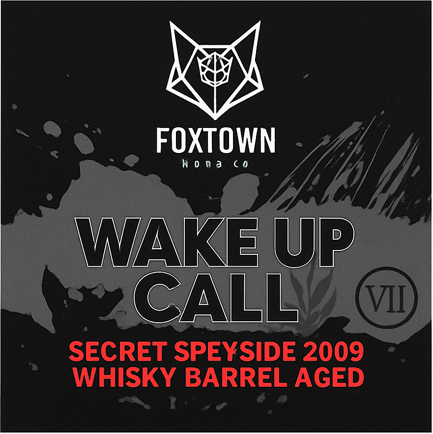 Etiket van Foxtown Wake Up Call Secret Speyside 2009 BA