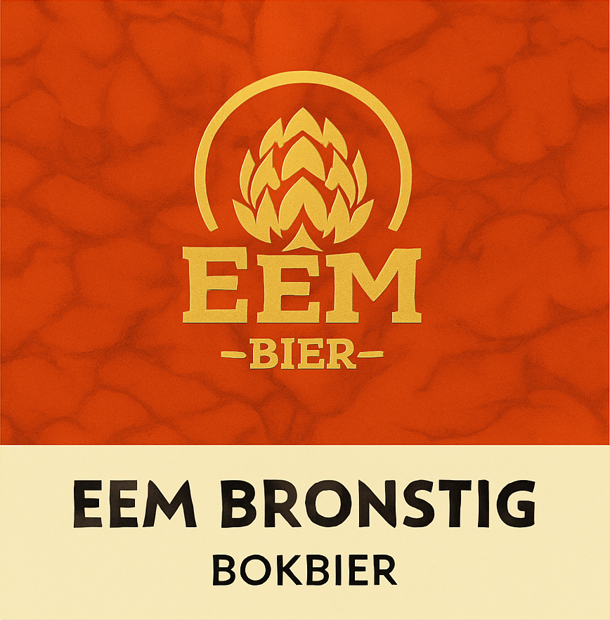 Etiket van Eembier Bronstig