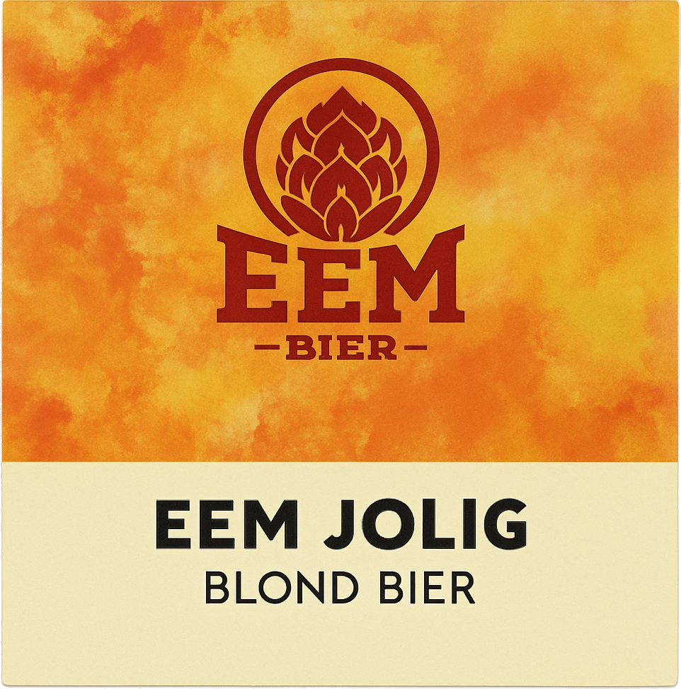 Etiket van Eembier Jolig Blond