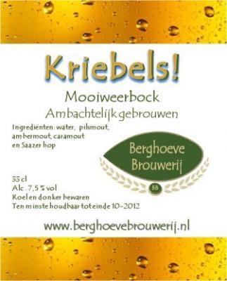Kriebels! - Ambachtelijk gebrouwen Mooiweerbock