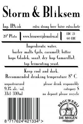 Storm & Bliksem etiket