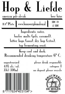 Hop & Liefde etiket