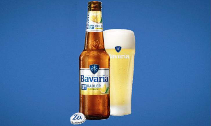 Uitpakken Hoes zakdoek Bavaria Radler 0.0% in de aanbieding | Aanbiedingen van bier | biernet.nl