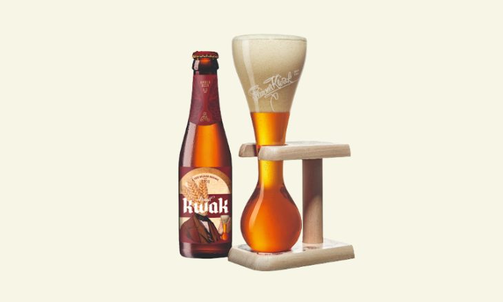 Pauwel Kwak flesje en glas Pauwel Kwak flesje en glas
