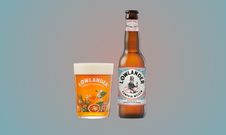 Lowlander Pumpkin Weizen fles en glas