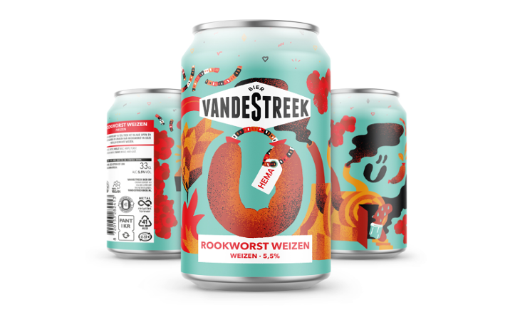 Blikjes rookworst weizen van hema en vandestreek Blikjes rookworst weizen van hema en vandestreek