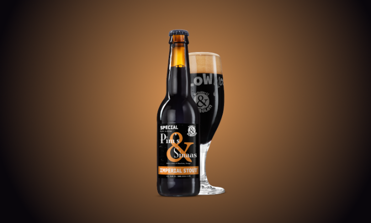 Pim's & Sinaas van Brouwerij de Molen flesje en glas