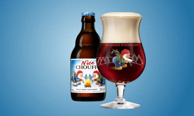 N'ice Chouffe flesje en glas N'ice Chouffe flesje en glas