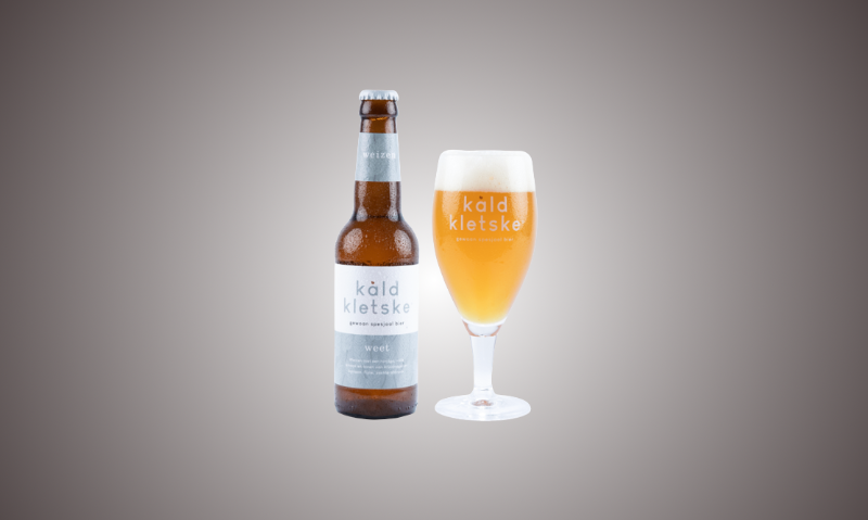 Kâld Kletske Weet fles en glas Kâld Kletske Weet fles en glas