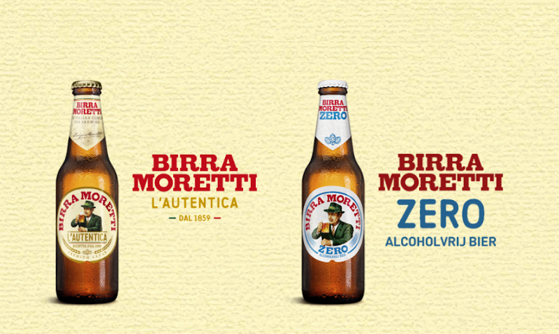 Birra Moretti L'Autentica flesje en Birra Moretti Zero flesje