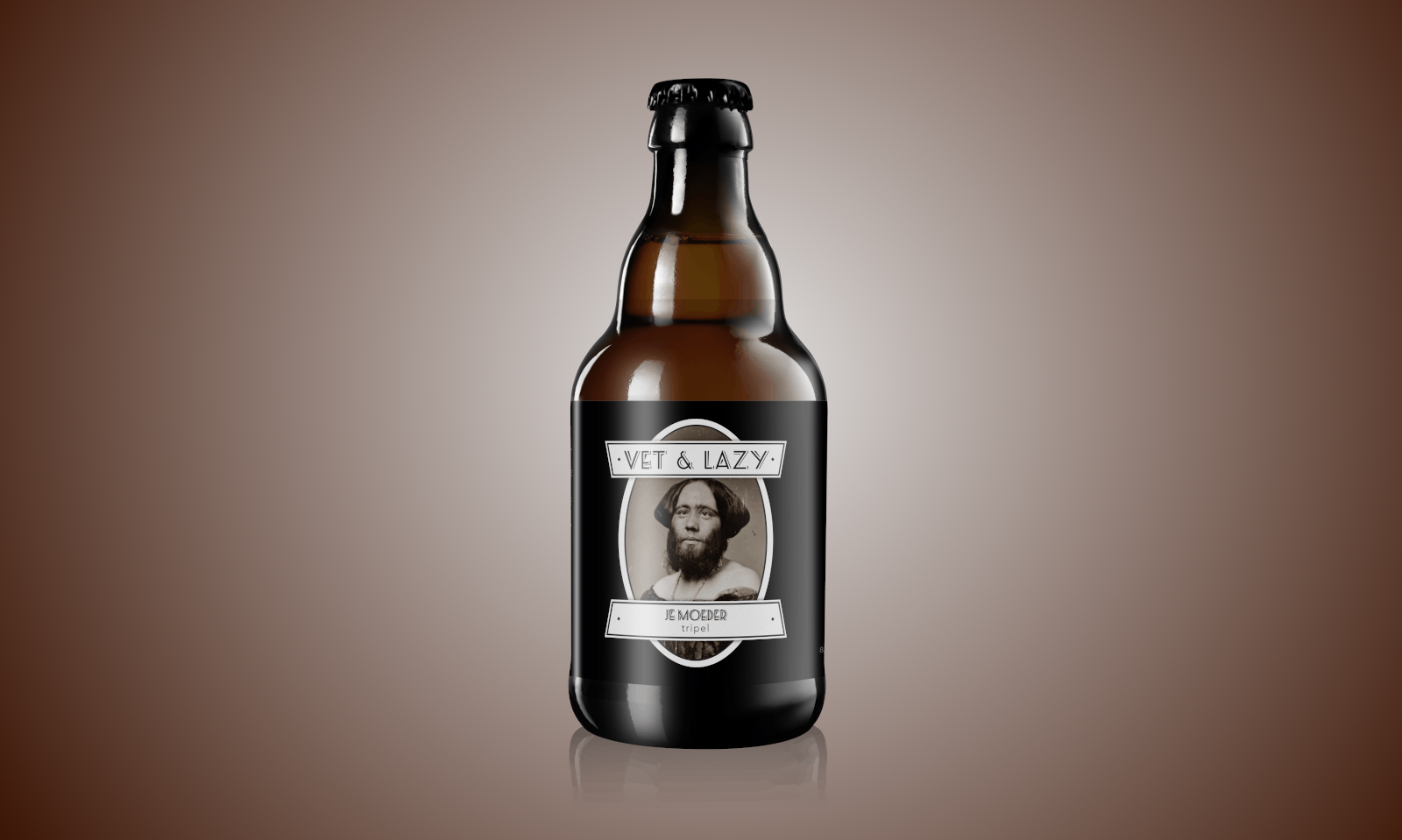 Vet Lazy Je Moeder Vet Lazy Je Moeder bierflesje