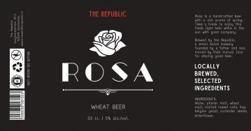 ROSA bier etiket