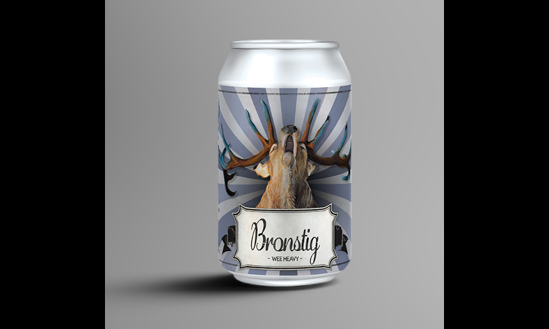 Bronstig bier blikje Bronstig bier blikje