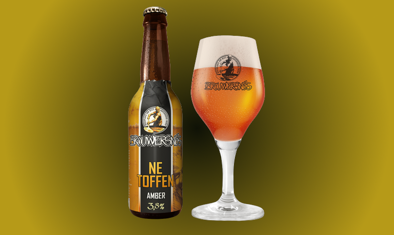 Brouwersnös Ne Toffen flesje en glas Brouwersnös Ne Toffen flesje en glas