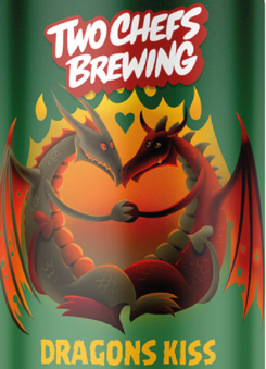 Two Chefs Dragons kiss bier logo