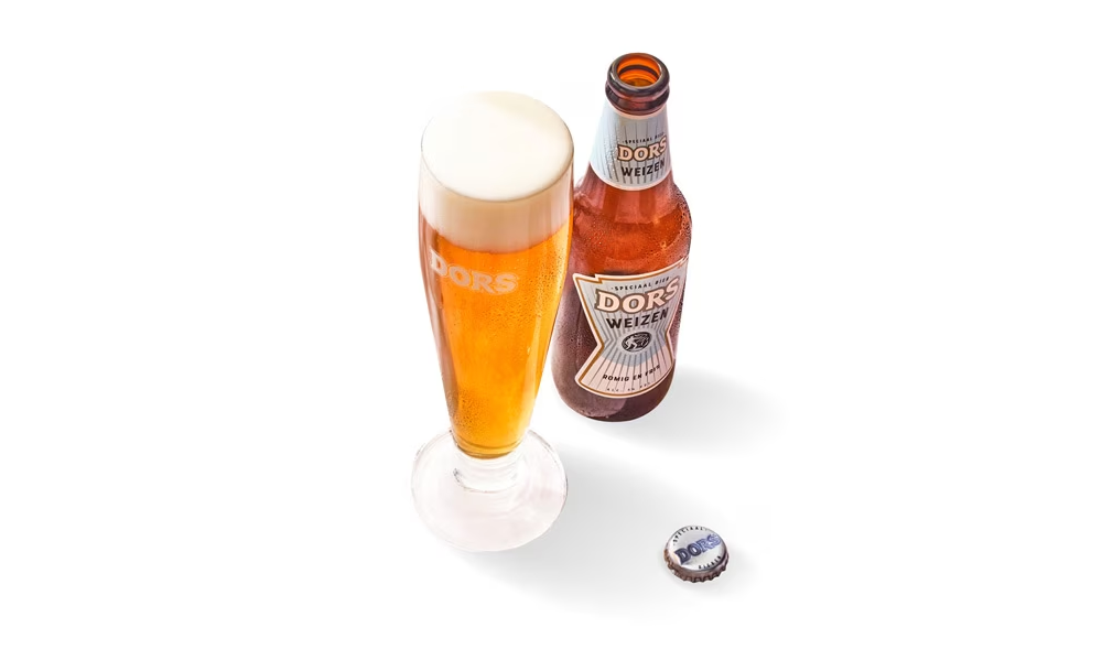 Dors Weizen flesje en glas Dors Weizen flesje en glas