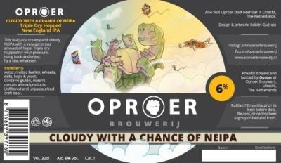 Oproer Cloudy With a Chance of NEIPA logo