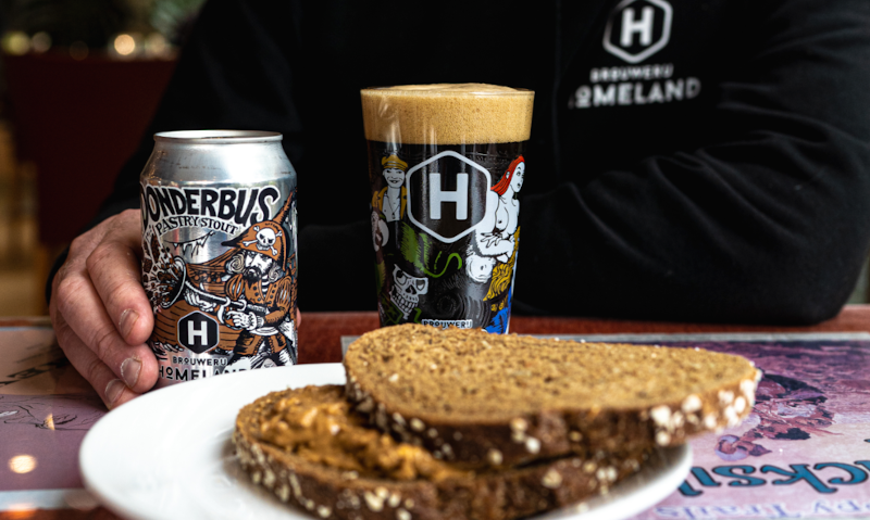 Homeland Donderbus bier met pindakaas