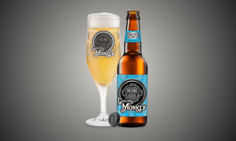Witte aap bier van Guilty monkey Witte aap bier van Guilty monkey