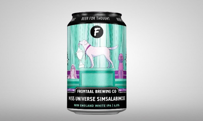 Frontaal Miss Universe Simsalabimcoe bier