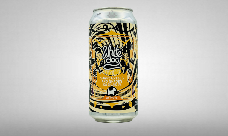White Dog sandcastles and shades bier White Dog sandcastles and shades bier