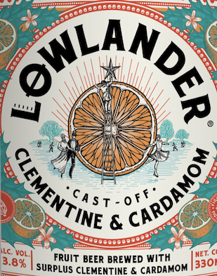 Lowlander Cast-off Clementine & Cardamom logo Lowlander Cast-off Clementine & Cardamom logo