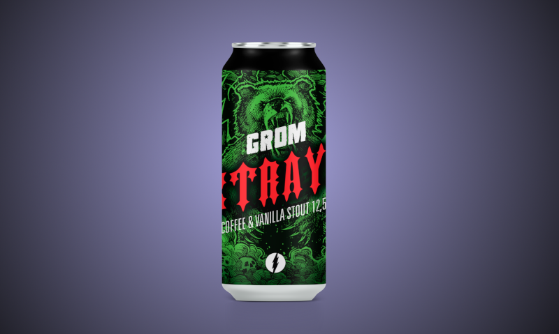 GROM Betrayer Pastry Stout bier van Bliksem GROM Betrayer Pastry Stout bier van Bliksem