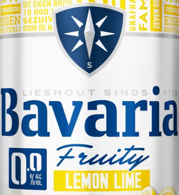 Bavaria 0.0% Fruity Lemon Lime logo Bavaria 0.0% Fruity Lemon Lime logo