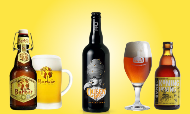 Honing bier Drie honig bieren