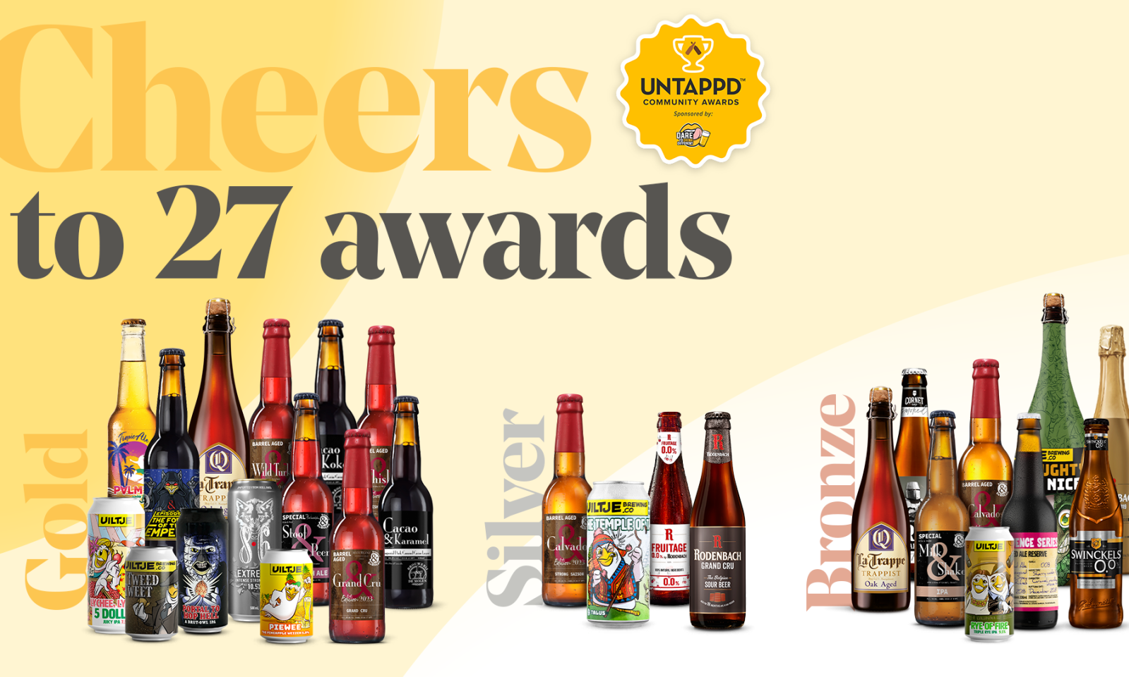 Royal Swinkels scoort op eerste Untappd Community Awards Royal Swinkels scoort op eerste Untappd Community Awards