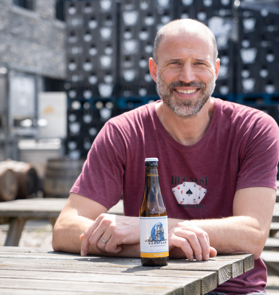 Brouwer Gust Hermans met Gardiaan Blond